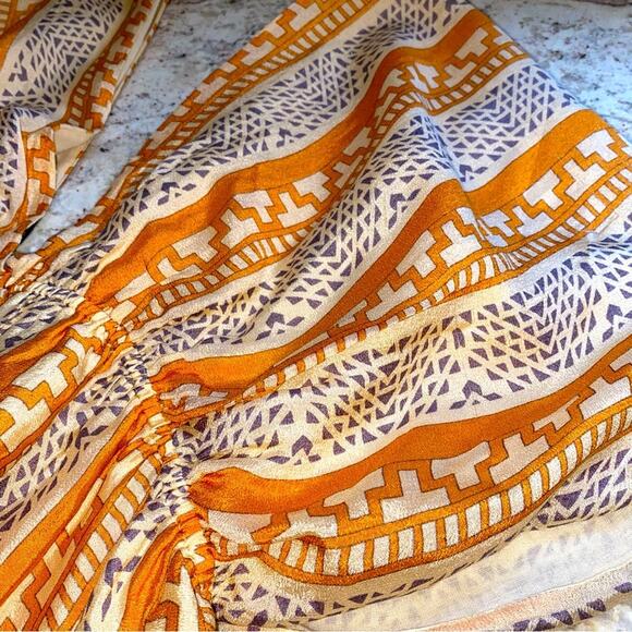 MES DEMOISELLES 100% Silk Sultane Blouse in Swahili Print FR 38 US 8 - Picture 3 of 11